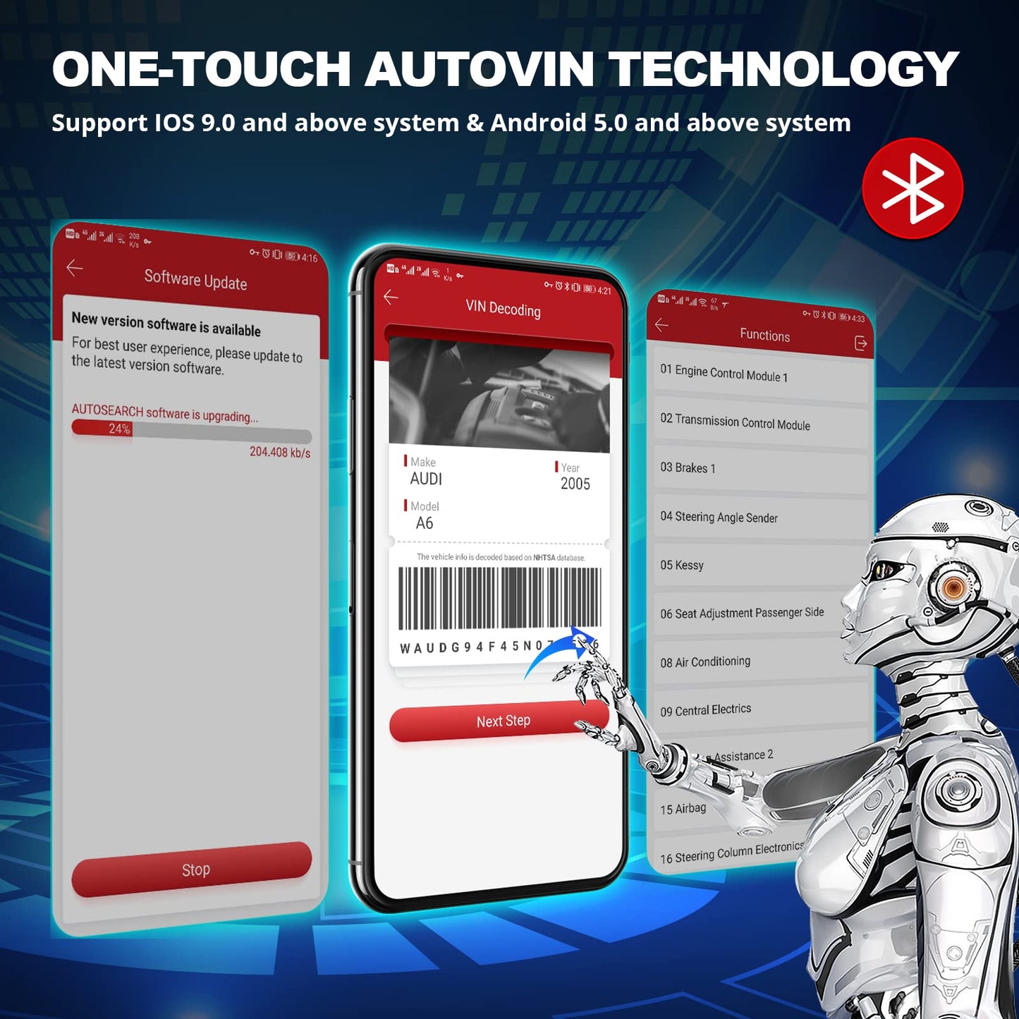 thinkcar obd2 DiagnosegerĂ€t,ThinkDiag 2 Bluetooth OBD2 Diagnose Scanner fĂŒr Alle Fahrzeuge mit 15 Reset Funktionen fĂŒr Alle System Diagnosen,Autodiagnose UnterstĂŒtzung OBDII/EOBD/CAN-FD ProtokollâŠ