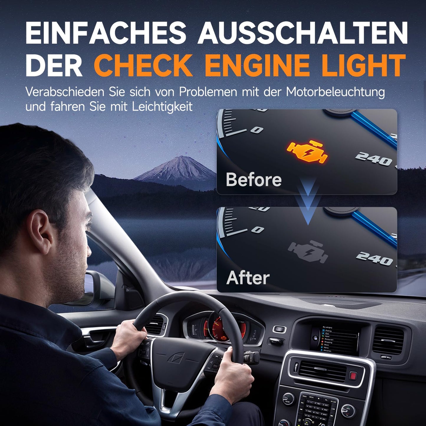 FOXWELL NT201 OBD2 Diagnosegerät Auto, OBD-II/EOBD KFZ Diagnosegerät für alle Fahrzeuge, 10 OBD2 Modi, One Touch I/M Bereitschaftstaste, Auslesegerät Auto für alle Baujahr 1996