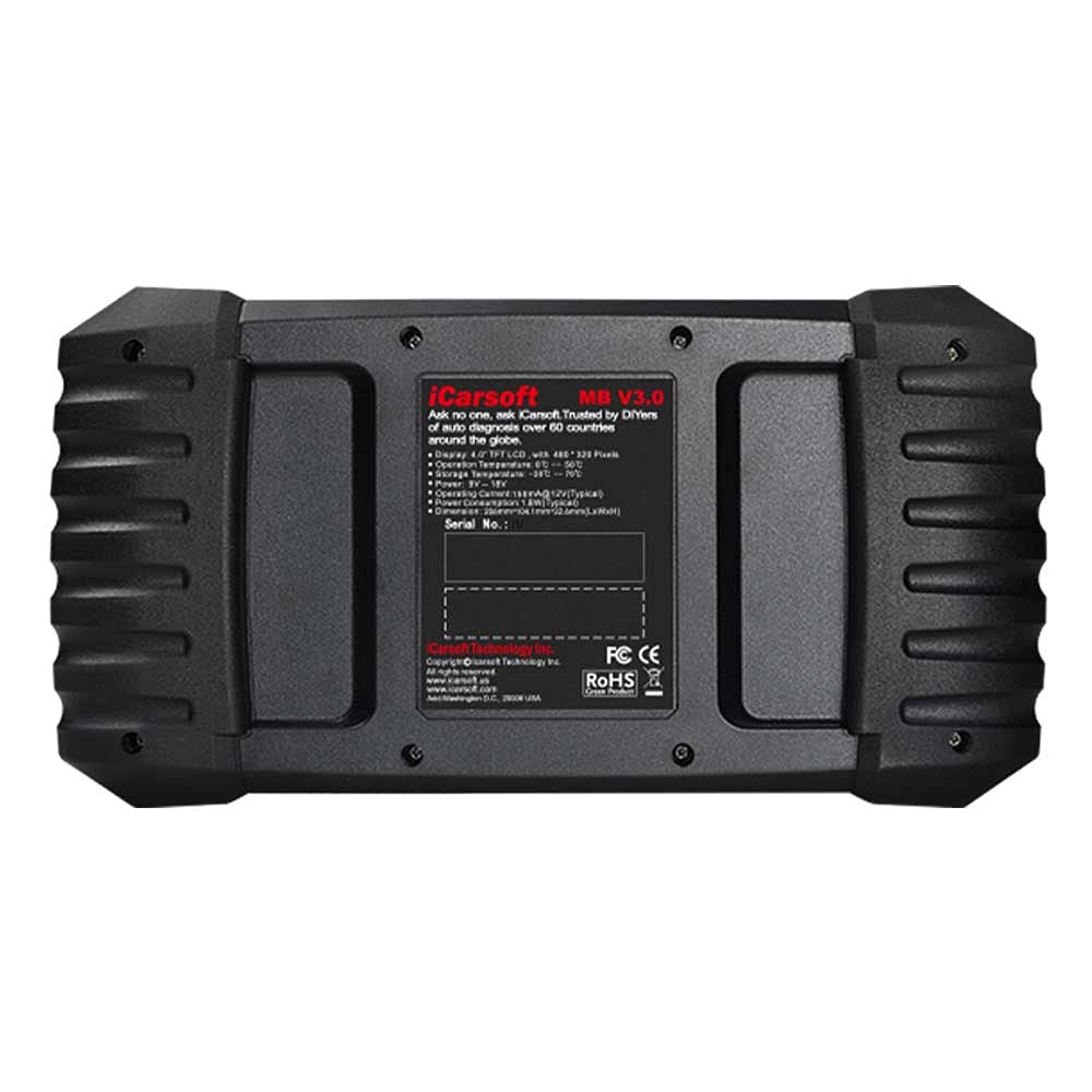 iCarsoft MB V3.0 professionelles und leistungsstarkes Universal Diagnosegerät für Mercedes/Sprinter/Smart Fahrzeuge mit 10 cm TFT- Farbbildschirm, OBDII Funktionen, CANBUS