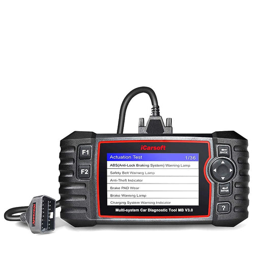 iCarsoft MB V3.0 professionelles und leistungsstarkes Universal Diagnosegerät für Mercedes/Sprinter/Smart Fahrzeuge mit 10 cm TFT- Farbbildschirm, OBDII Funktionen, CANBUS