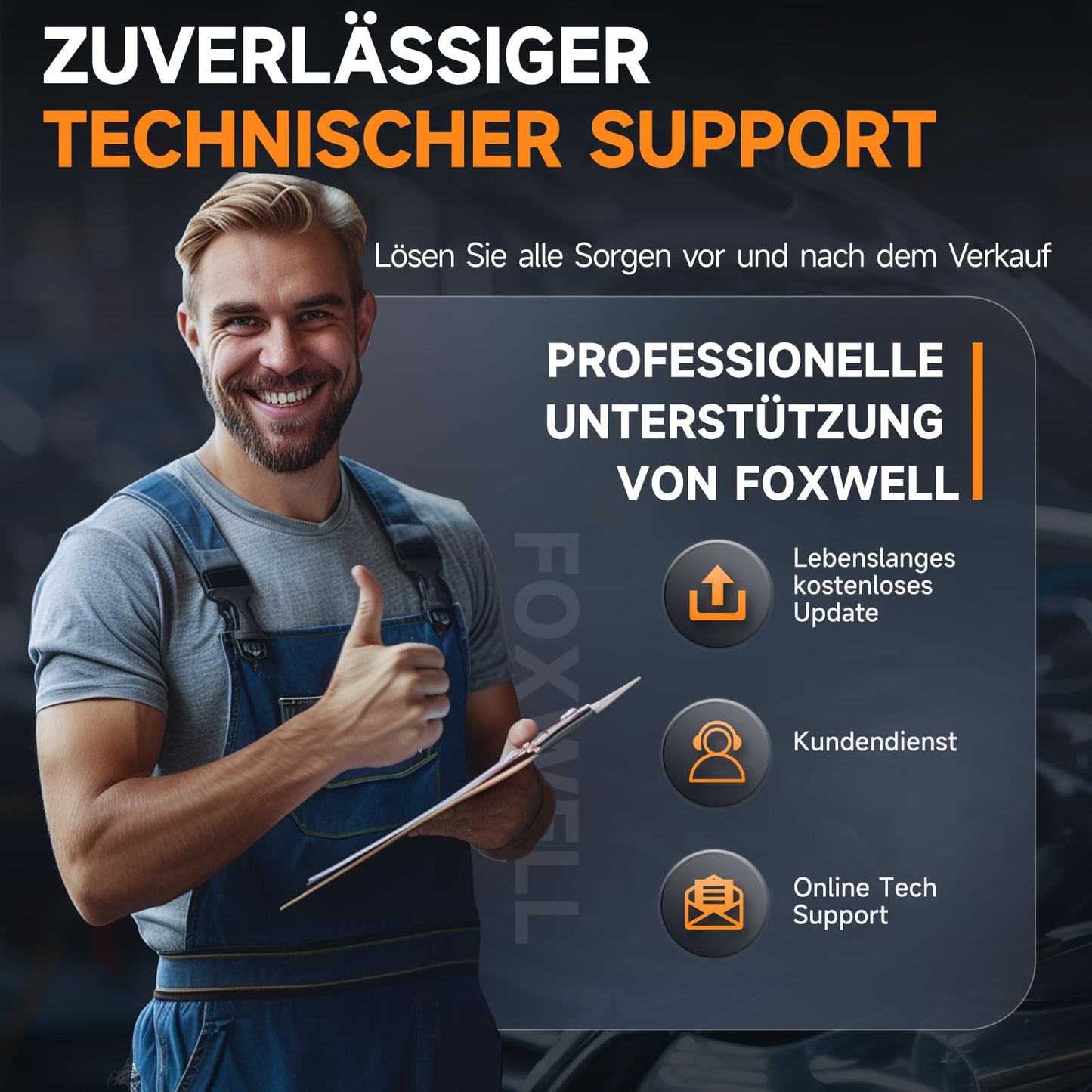 FOXWELL NT201 OBD2 Diagnosegerät Auto, OBD-II/EOBD KFZ Diagnosegerät für alle Fahrzeuge, 10 OBD2 Modi, One Touch I/M Bereitschaftstaste, Auslesegerät Auto für alle Baujahr 1996