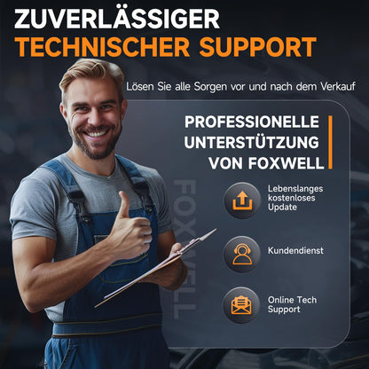 FOXWELL NT201 OBD2 Diagnosegerät Auto, OBD-II/EOBD KFZ Diagnosegerät für alle Fahrzeuge, 10 OBD2 Modi, One Touch I/M Bereitschaftstaste, Auslesegerät Auto für alle Baujahr 1996