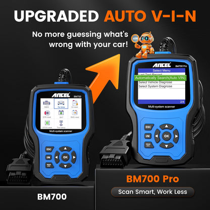Ancel BM700 PRO OBD2 Diagnosegerät für BMW/für MINI/für RR, AutoVIN, Vollständige System Fahrzeug Diagnose CBS Öl EPB SAS BMS EGS DPF Regeneration zurücksetzen