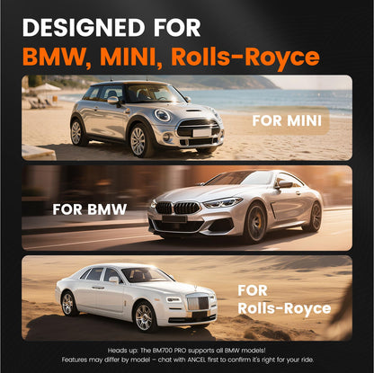 Ancel BM700 PRO OBD2 Diagnosegerät für BMW/für MINI/für RR, AutoVIN, Vollständige System Fahrzeug Diagnose CBS Öl EPB SAS BMS EGS DPF Regeneration zurücksetzen