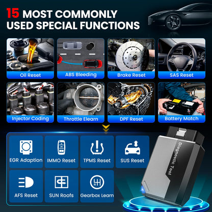 OBD2 Diagnosegerät Auto KINGBOLEN EDIAG Elite Alle System Scanner,Auto Auslesegerät mit 15 Resets und Aktiver Test, Diagnosegerät Bluetooth für iPhone & Android,FCA und Can FD,Lebenslange Updates.