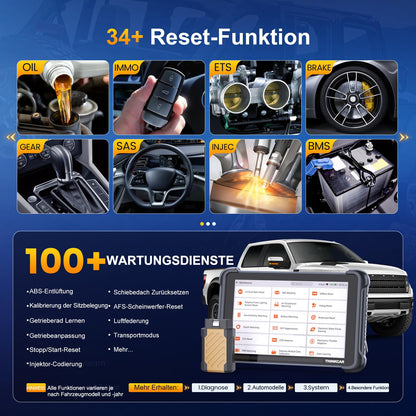 OBD2 Diagnosegerät, ThinkScan 689BT Diagnosegerät Auto Mit 34+ Reset-Funktion Und Volle Systemdiagnose, Auslesegerät Auto Für Aktives Testen/ECU-Codierung/BI-Direktionale Steuerung/CANFD&DoIP