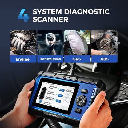 TOPDON AD600S OBD2 Diagnosegerät Auto,4 Systemdiagnosen für ABS SRS Motor und Getriebe, 9 Servicefunktionen für Öl/BMS/ABS/DPF/TPMS/SAS/Bremsen-Resets/Drosselklappenanpassung/Injektorcodierung