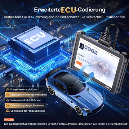 OBD2 Diagnosegerät, ThinkScan 689 Diagnosegerät Auto Mit 34 Reset-Funktion + Volle Systemdiagnose, Auslesegerät Auto Für Aktives Testen/Erweiterte ECU-Codierung/BI-Direktionale Steuerung